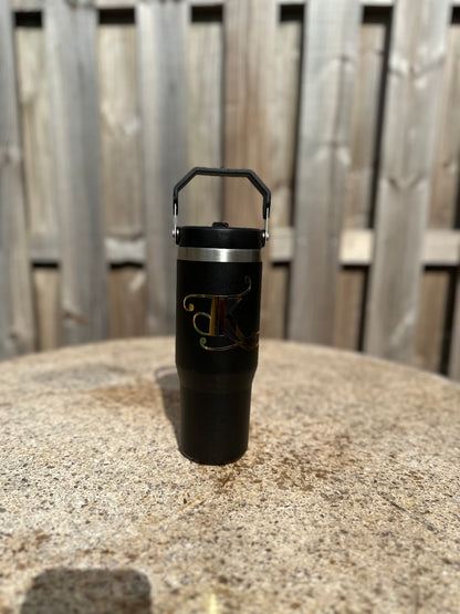 30oz Tk Stainless Steel Flip Straw Tumbler