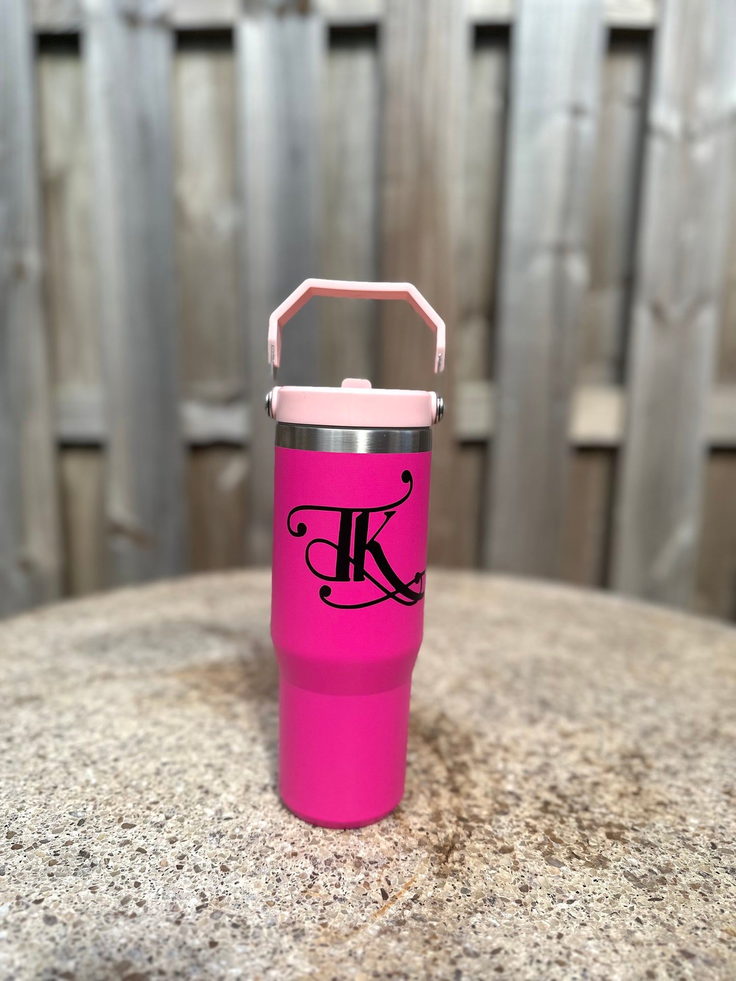 30oz Tk Stainless Steel Flip Straw Tumbler