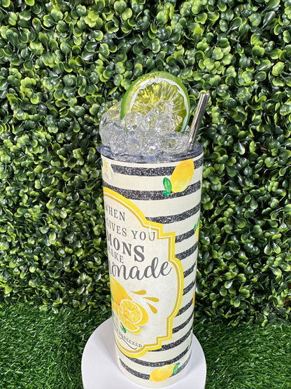 Stay Refreshed with Our 20oz "Lemonade Magic" Tumbler