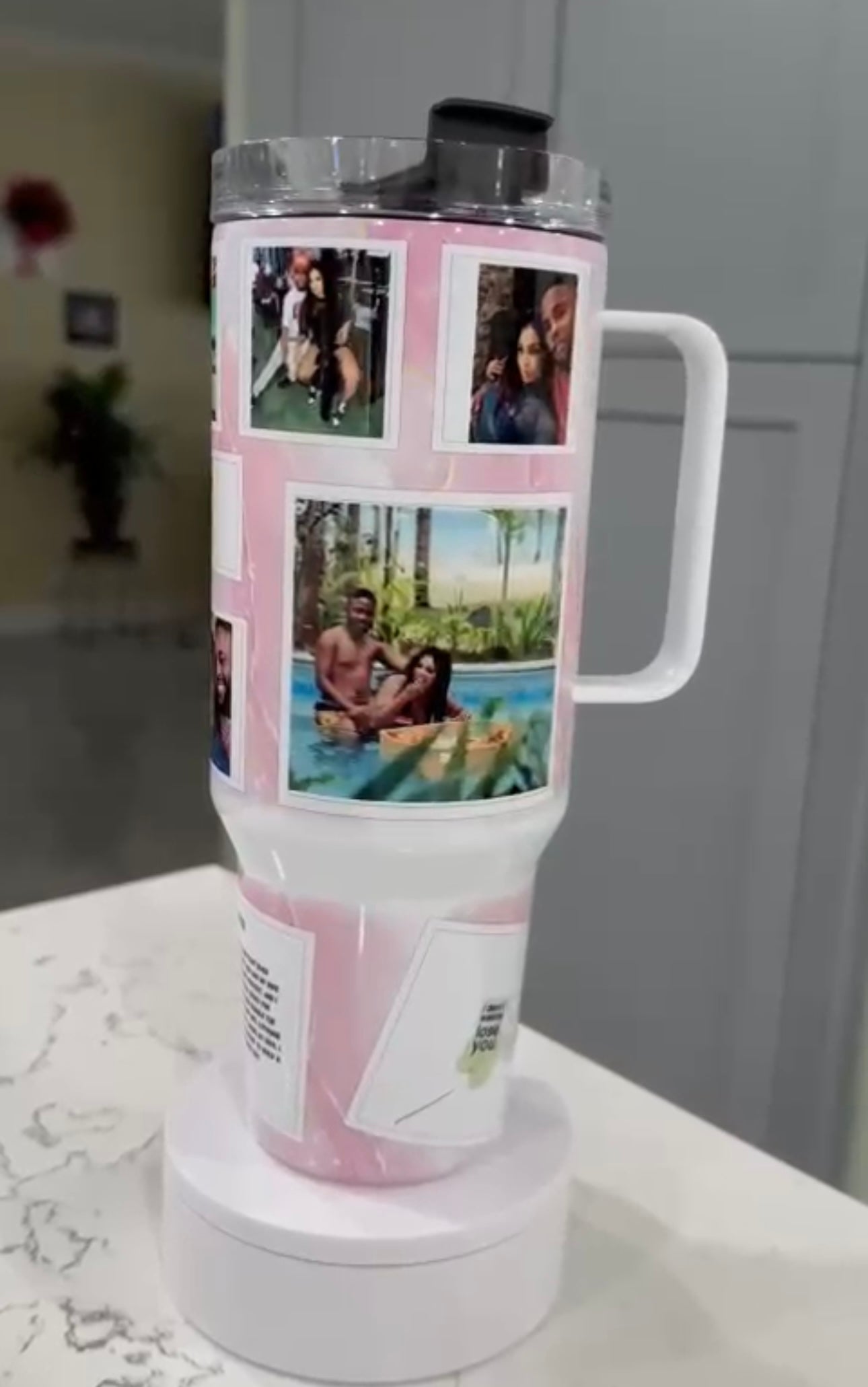 Personalized 40oz Photo tumbler