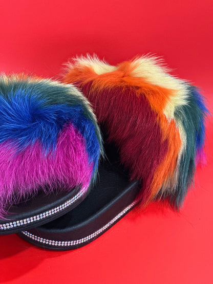 Multi Color Fur Sandal