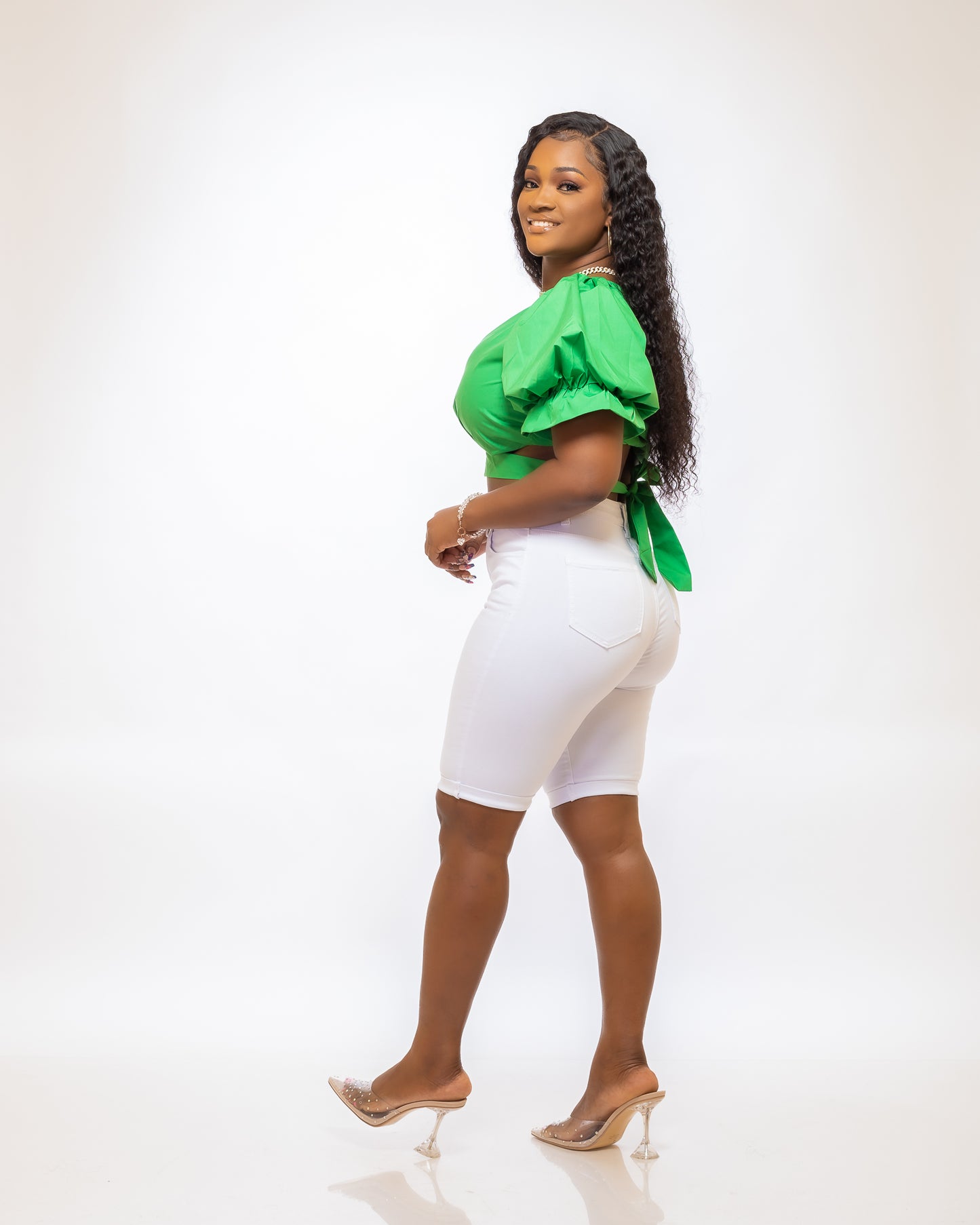 KIARI SLEEP TOP (GREEN) - Tammie's Kollection