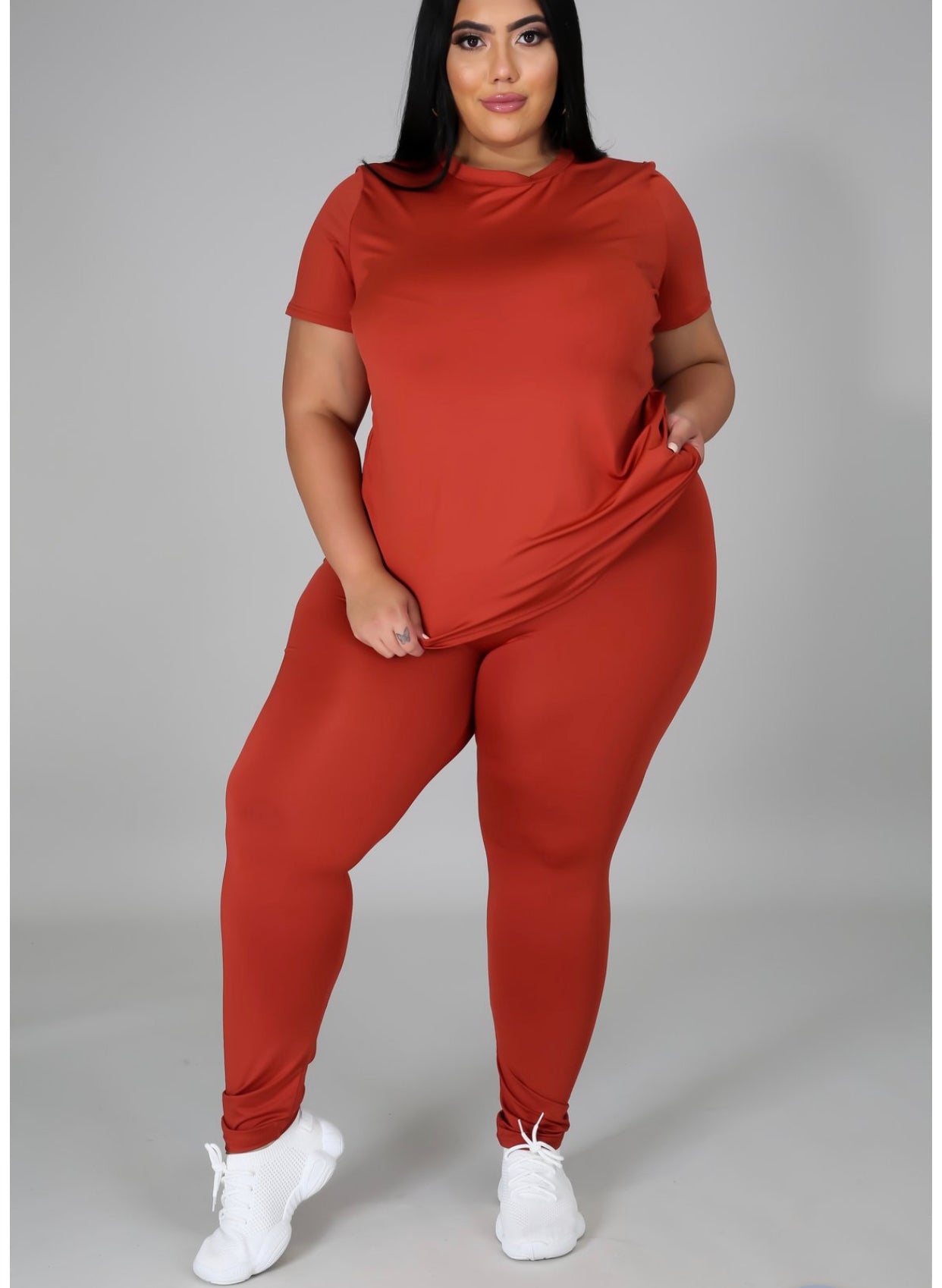 CHILL SET PLUS SIZE (RUST) - Tammie's Kollection