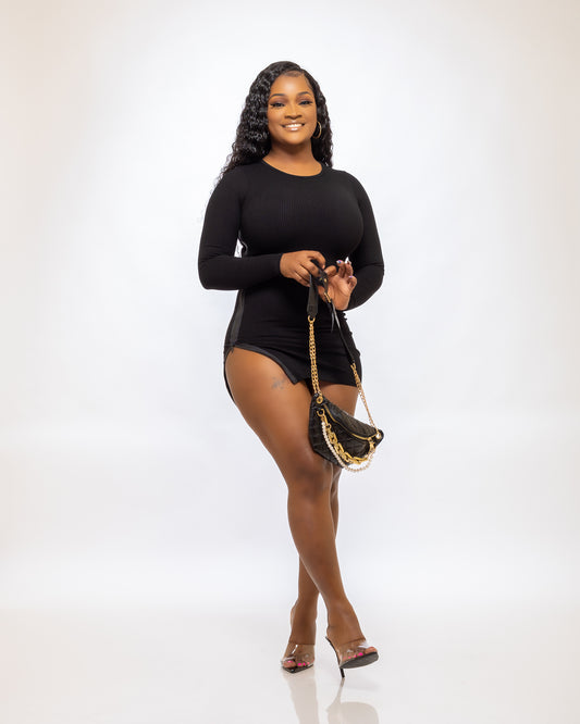 THE EASY ACCESS DRESS (BLACK) - Tammie's Kollection