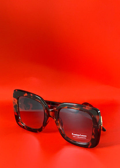 OVERSIZE SUNGLASSES (BROWN)