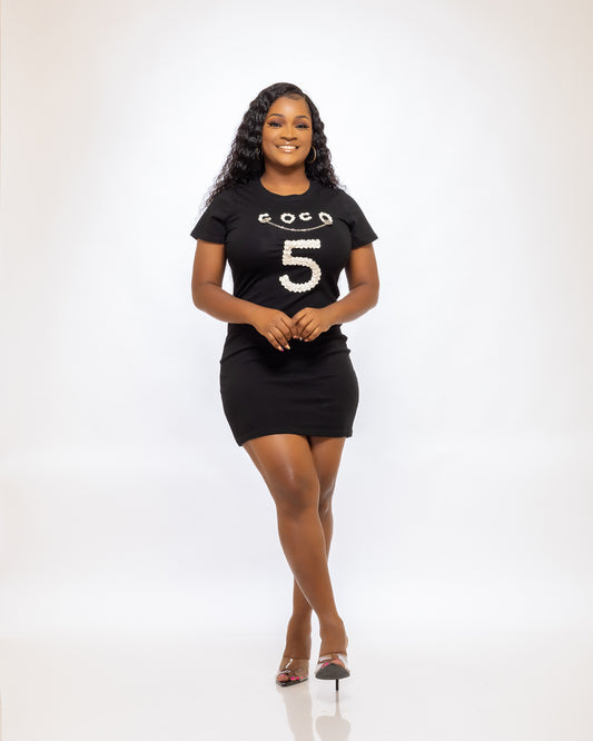 ALL OVER ME DRESS (BLACK) - Tammie's Kollection