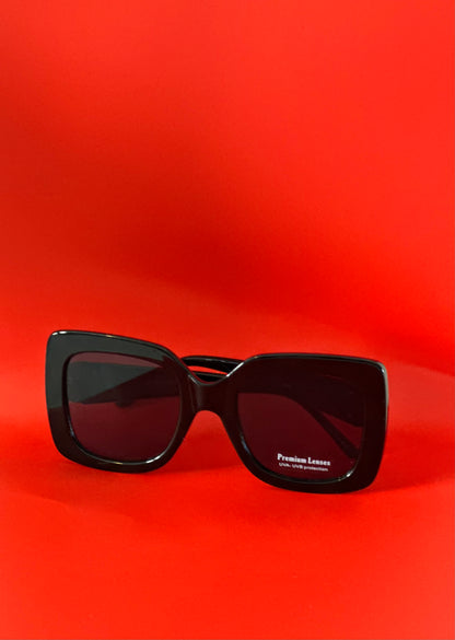 OVERSIZE SUNGLASSES (BLACK )