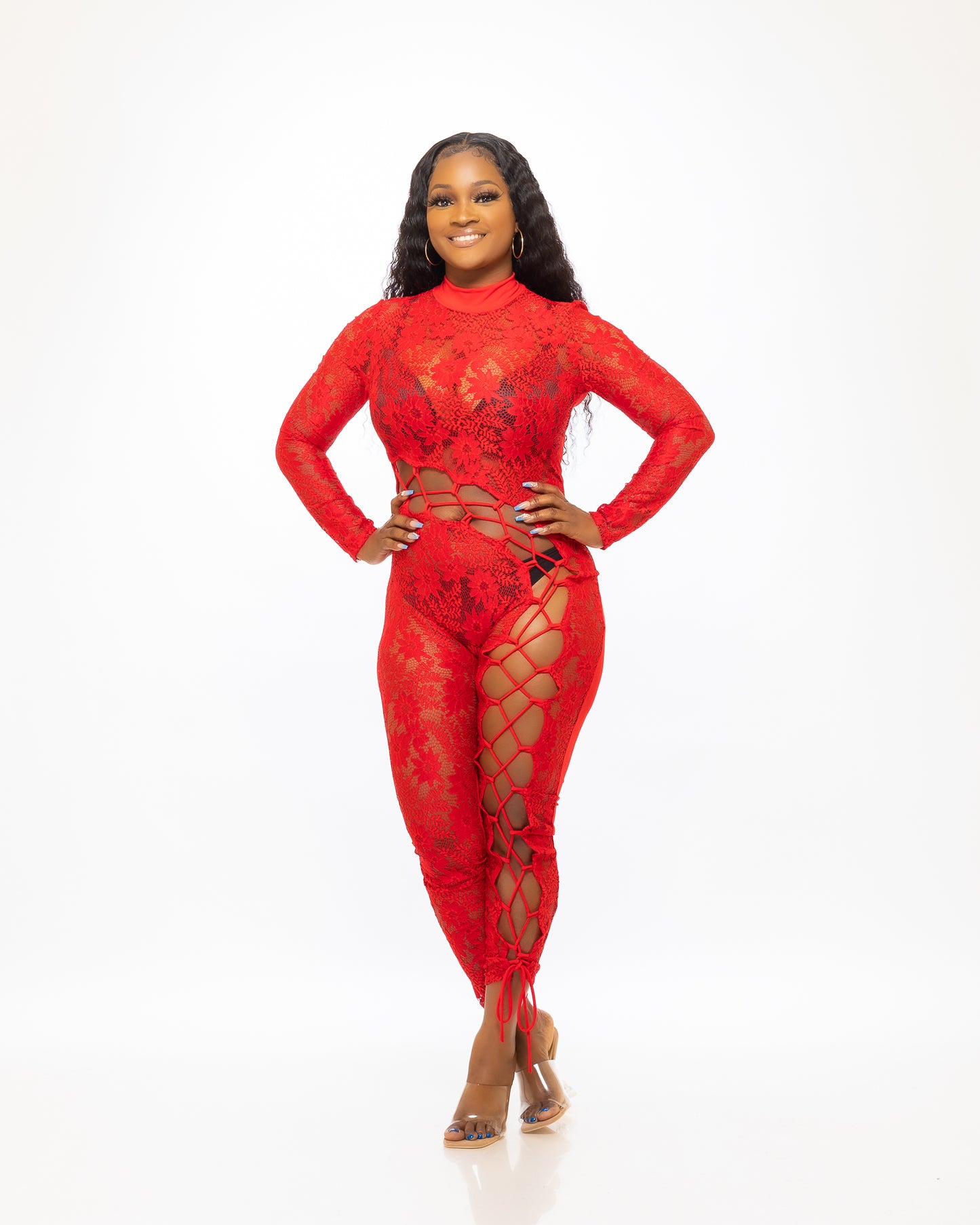 All of me jumpsuit (Red) - Tammie's Kollection