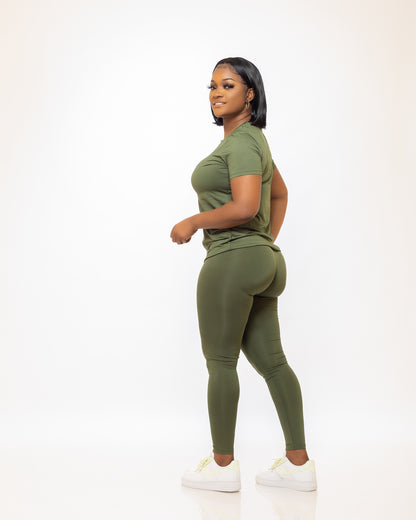 THE MUST HAVE LEGGINGS (OLIVE) - Tammie's Kollection