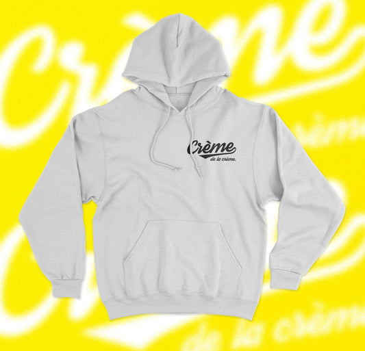 CREME DELA CREME HOODED LOGO (WHITE) - Tammie's Kollection