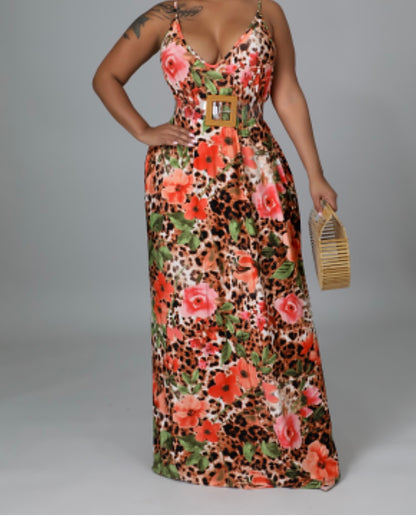 VI LET IT FLOW MULTI COLOR MAXI DRESS - Tammie's Kollection