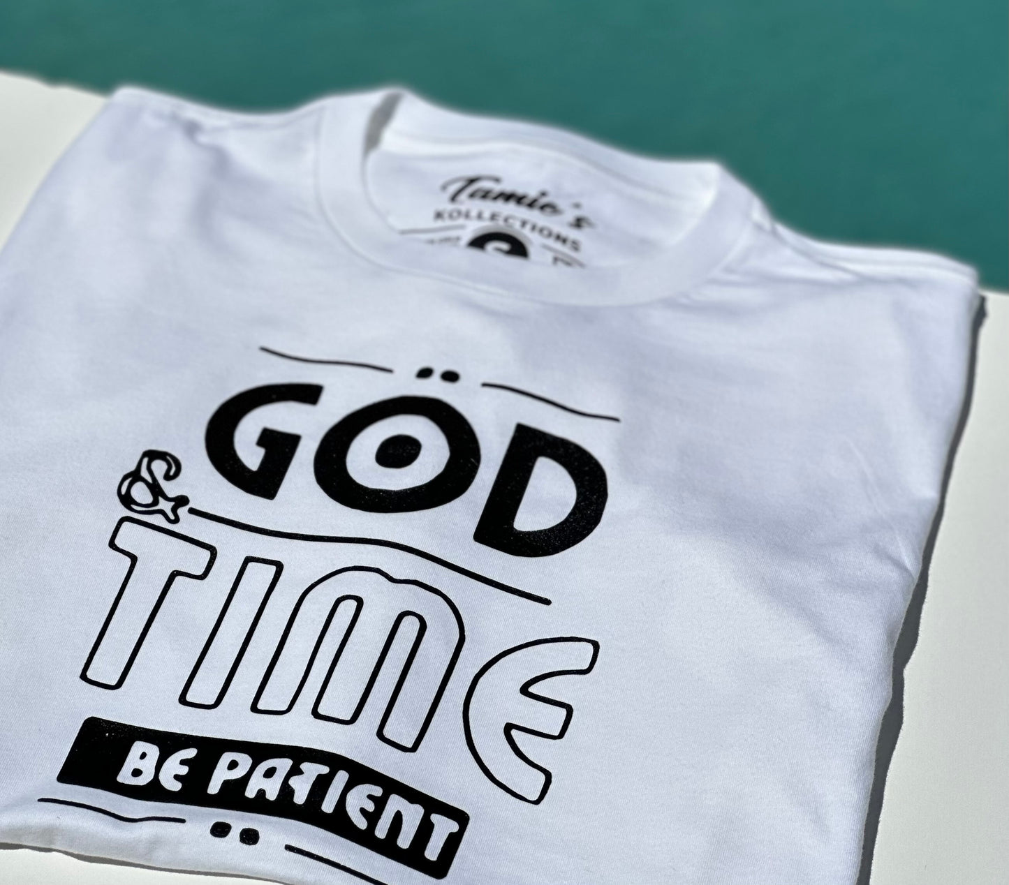 God And Time Round Neck T-Shirt (White)