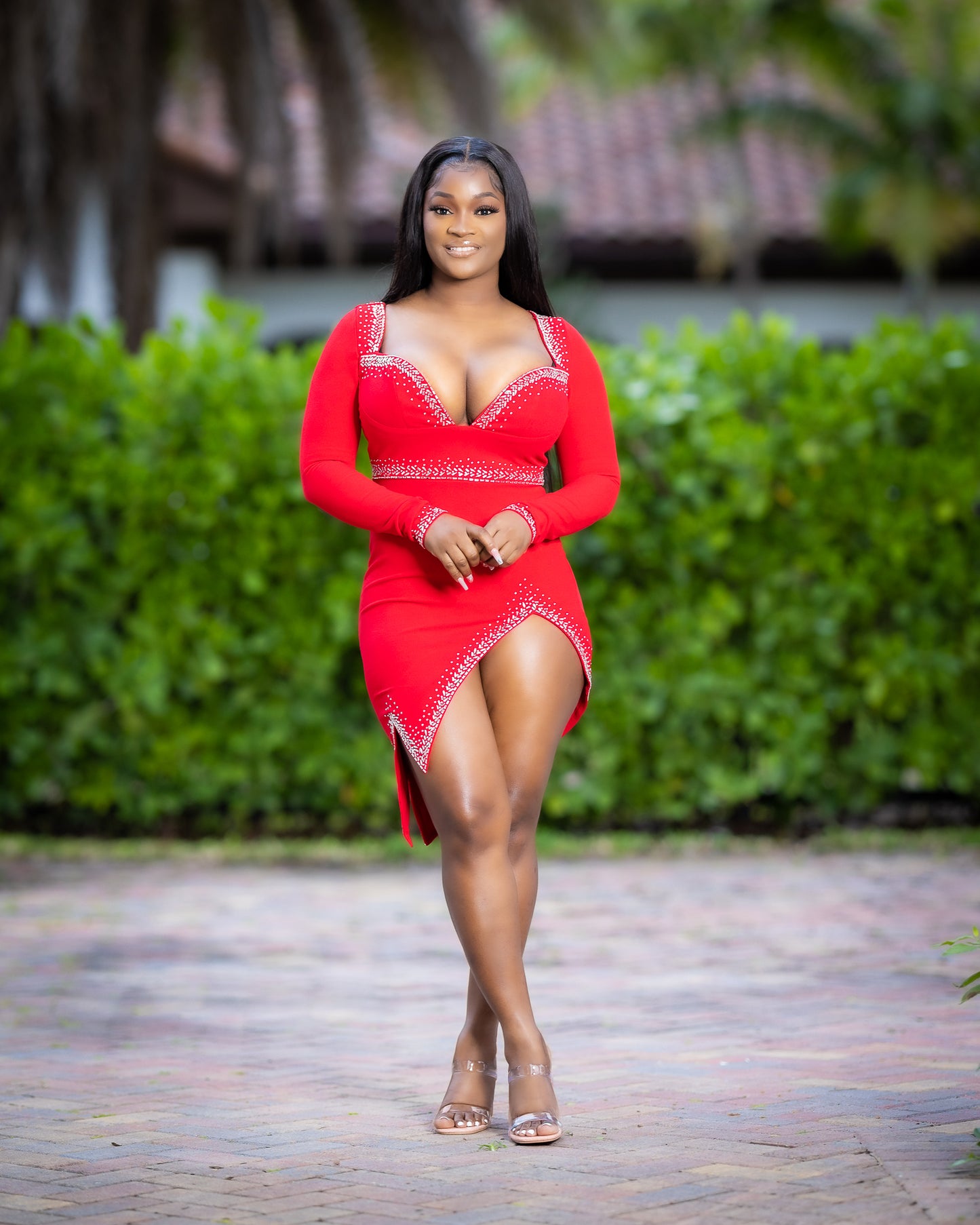 BE MIND RED DRESS (MINI) - Tammie's Kollection