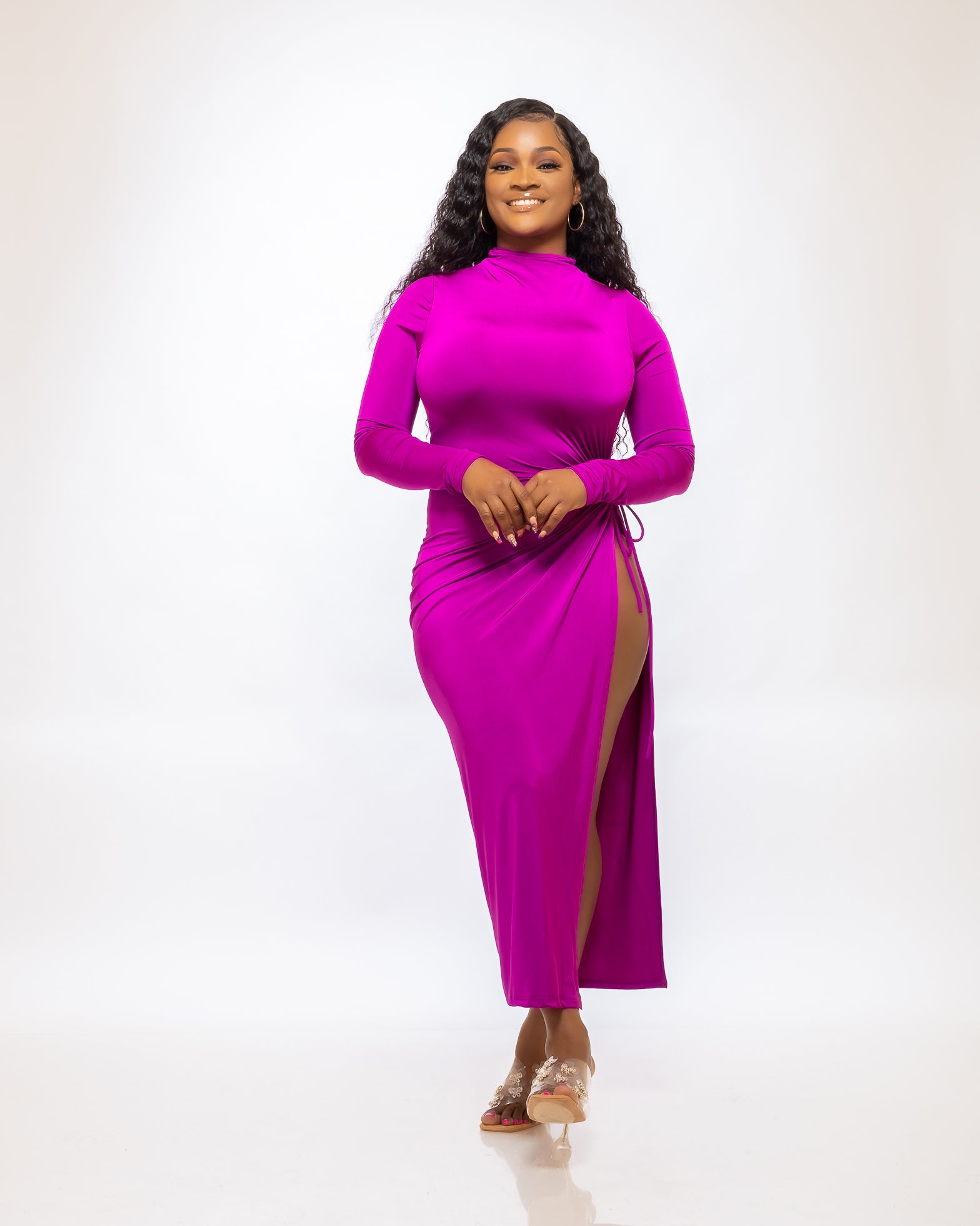 THE STUNNER DRESS (PURPLE) - Tammie's Kollection