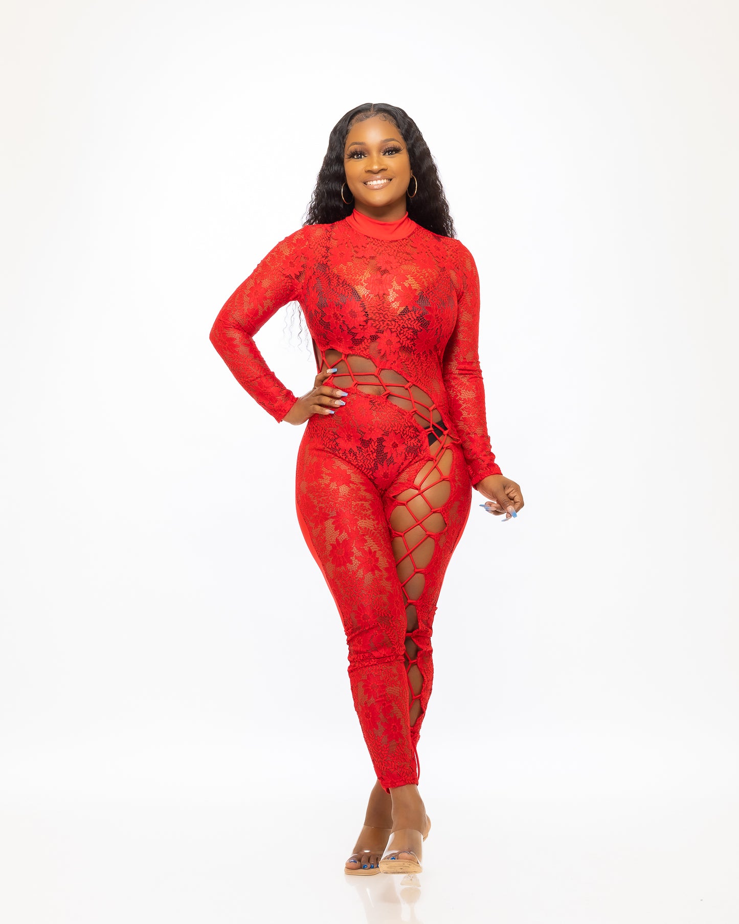 All of me jumpsuit (Red) - Tammie's Kollection