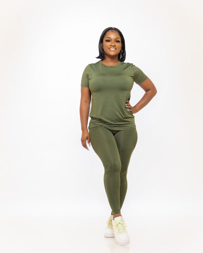 THE MUST HAVE LEGGINGS (OLIVE) - Tammie's Kollection