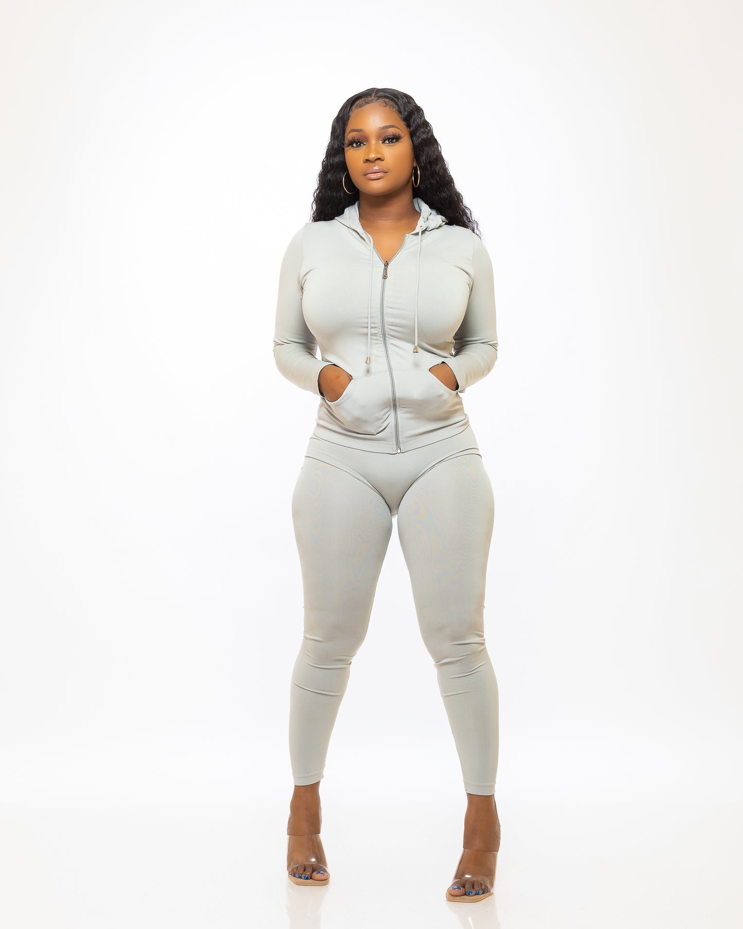 STAY ACTIVE SET ( HEATHER GREY) - Tammie's Kollection