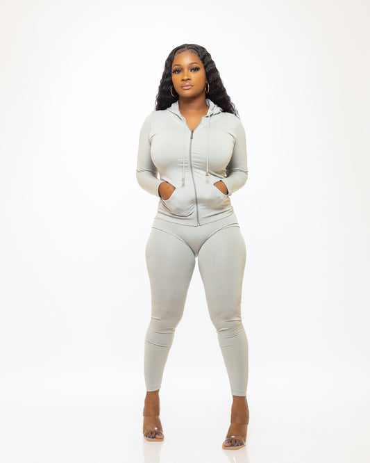 STAY ACTIVE SET ( HEATHER GREY) - Tammie's Kollection