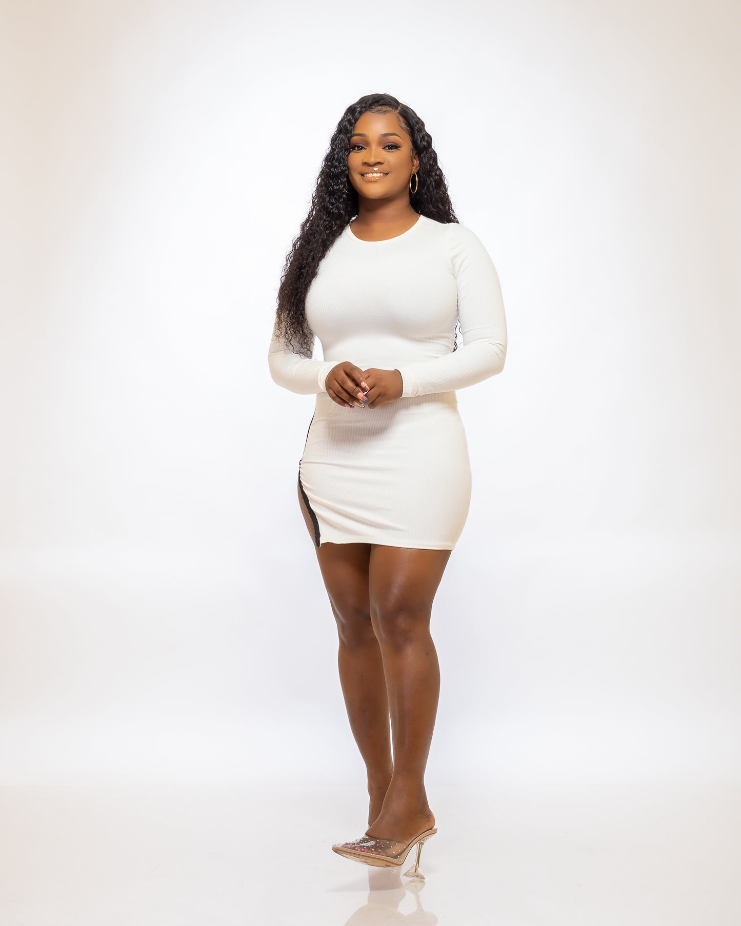 THE EASY ACCESS DRESS (WHITE) - Tammie's Kollection