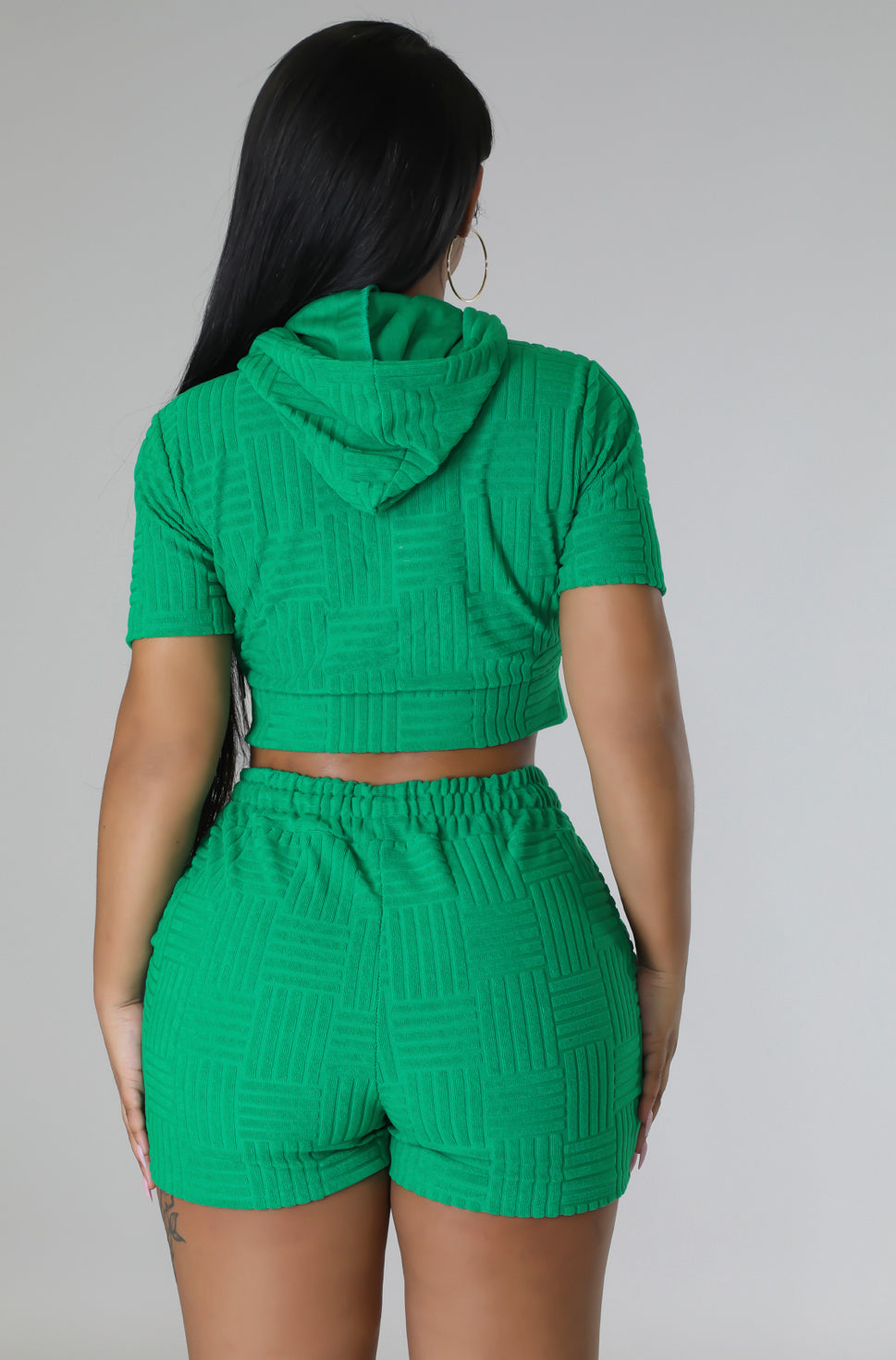 Ms. Bella Green Two Piece set