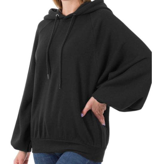 RORO SOFT STRETCH SWEATSHIRT BLACK